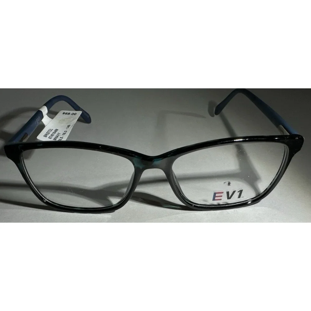 EV1 Bristol MNavy Eyeglass FRAMES ONLY 56.5-16.0-145